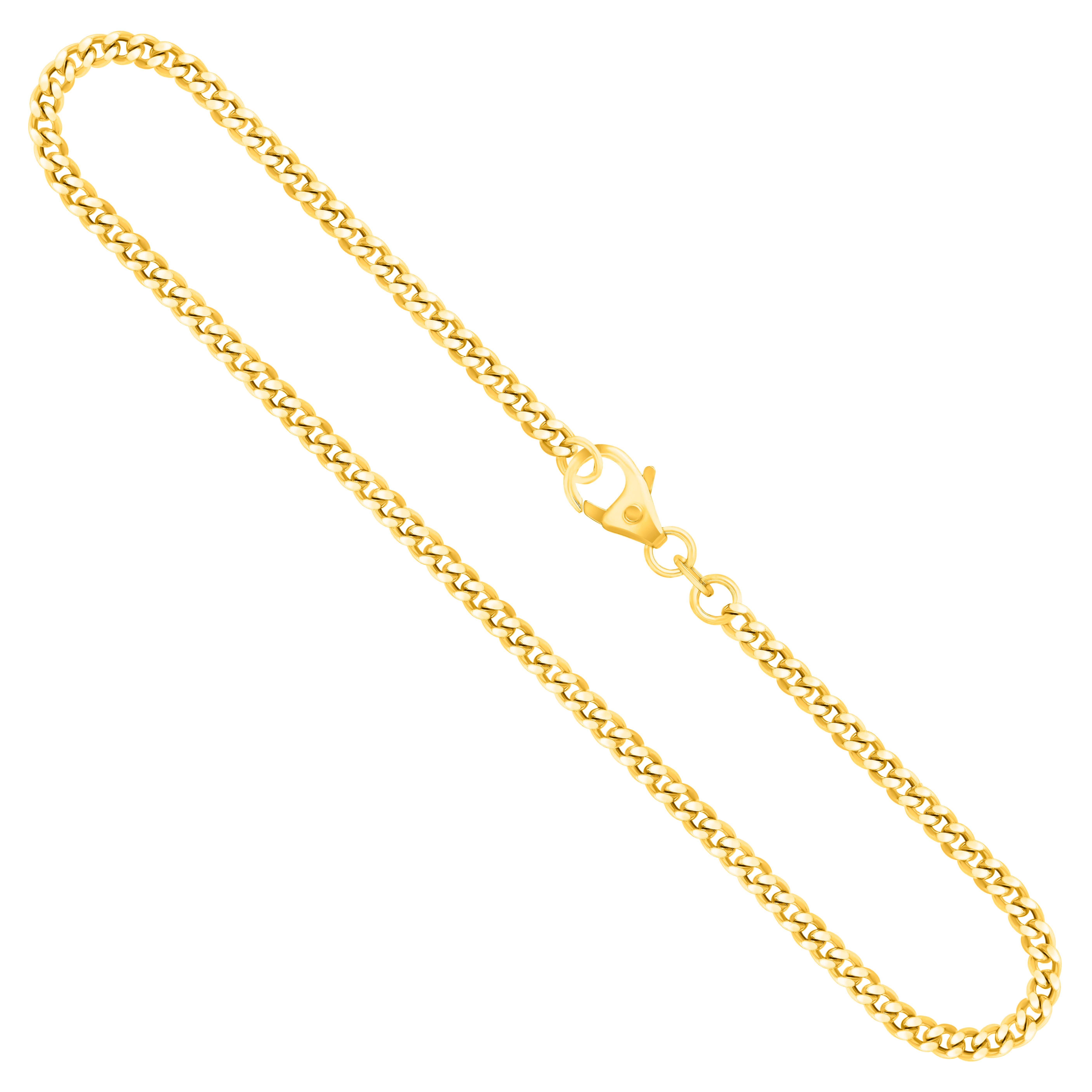 Goldkette als Panzerkette in Gelbgold 750 / 18 Karat, 70 cm lang, 2.7 mm breit, Gewicht ca. 21,3 g.