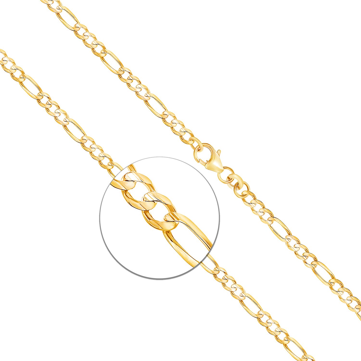 EDELIND Goldarmband 333 - Figarokette Made In Germany