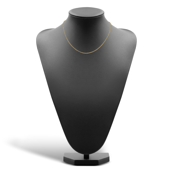 Goldkette als Erbskette in Gelbgold 585 / 14K, 42 cm lang, 2 mm breit, Gewicht ca. 4.9 g.