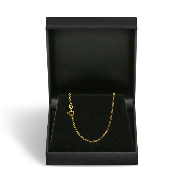 Goldkette als Erbskette in Gelbgold 375 / 9K, 45 cm lang, 2 mm breit, Gewicht ca. 4.2 g.
