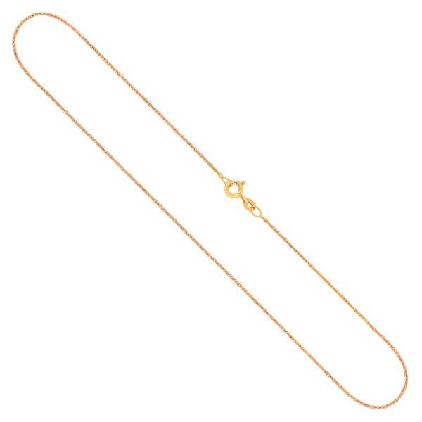 Goldkette als Ankerkette diamantiert in Gelbgold 585 / 14K, 36 cm lang, 1,2 mm breit, Gewicht ca. 1.8 g.