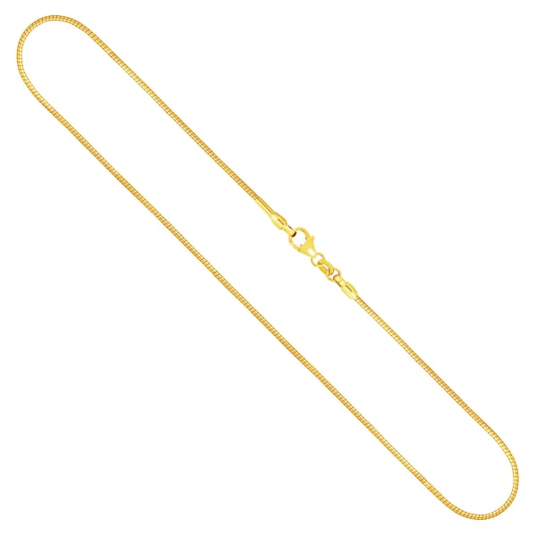 Goldkette als Tondakette in Gelbgold 333 / 8K, 45 cm lang, 1,2 mm breit, Gewicht ca. 5.4 g.
