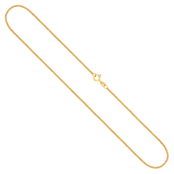 Goldkette als Erbskette in Gelbgold 333 / 8K, 42 cm lang, 1,5 mm breit, Gewicht ca. 3.1 g.