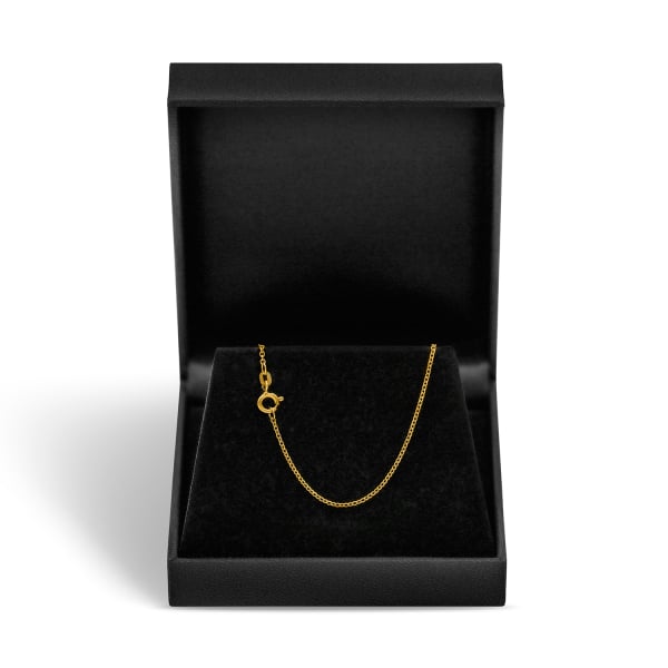 Goldkette als Ankerkette rund in Gelbgold 585 / 14K, 40 cm lang, 1,5 mm breit, Gewicht ca. 2.6 g.
