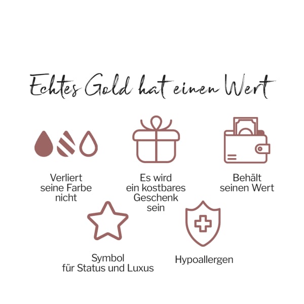 Goldkette als Ankerkette rund in Gelbgold 585 / 14K, 42 cm lang, 1,3 mm breit, Gewicht ca. 2.4 g.