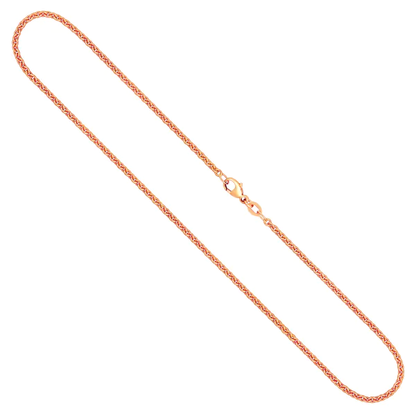 Goldkette als Ankerkette rund in Rotgold 333 / 8K, 100 cm 2,4 mm breit, Gewicht ca. 13.8 g.