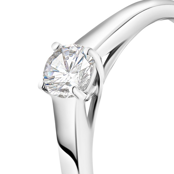 0,30 Karat Diamant Verlobungsring mit GIA Zertifikat, Weißgold 585 / 14K, Breite 1,7 mm,Weite 58 mm, Gewicht ca. 2.6 g.