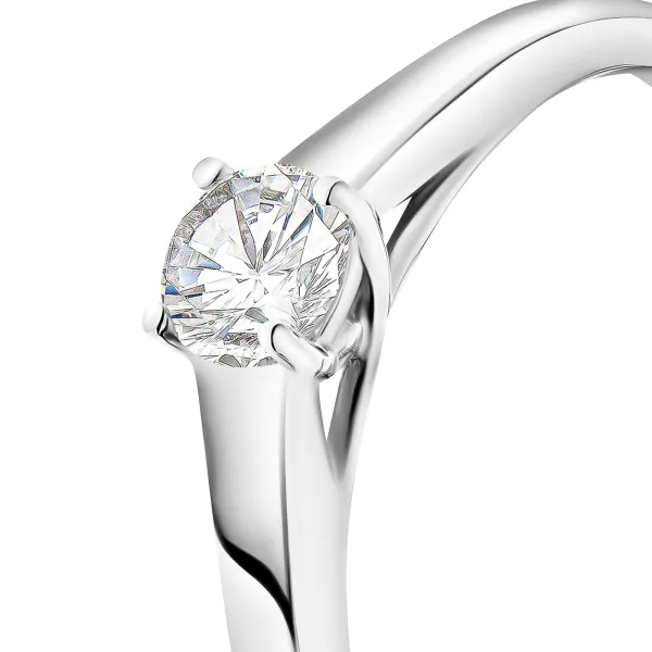 0,30 Karat Diamant Verlobungsring mit GIA Zertifikat, Weißgold 750 / 18K, Breite 1,7 mm,Weite 55 mm, Gewicht ca. 2.84 g.
