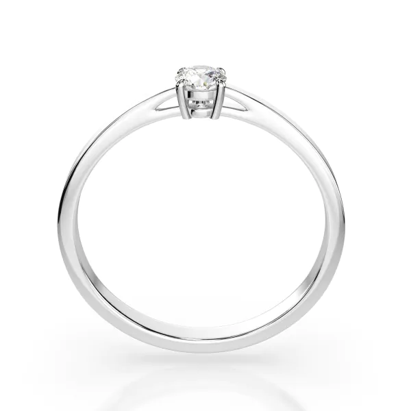 0,15 Karat Diamant Verlobungsring, Weißgold 585 / 14K