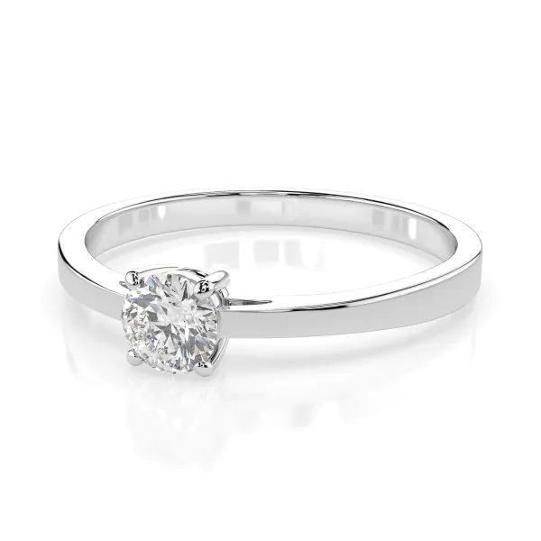 0,30 Karat Diamant Verlobungsring mit 1 Diamanten, Weißgold 585 / 14K