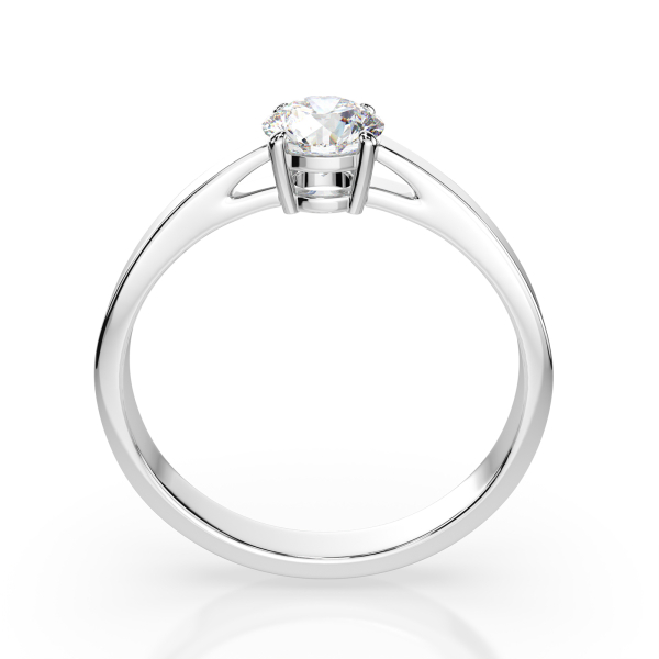 0,5 Karat Diamant Verlobungsring mit 1 Diamanten, Weißgold 585 / 14K, Weite 69 mm, Gewicht ca. 1.95 g.