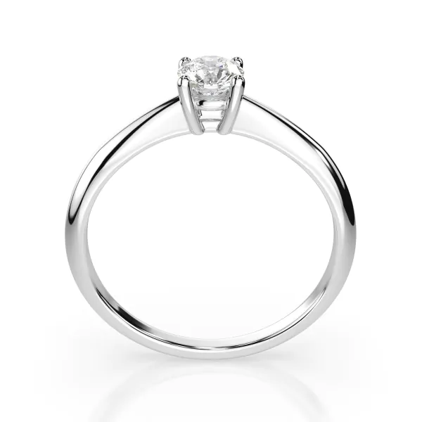 0,20 Karat Diamant Verlobungsring mit 1 Diamanten, Weißgold 585 / 14K