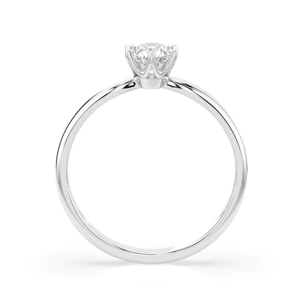 0,30 Karat Diamant Verlobungsring mit 1 Diamanten, Weißgold 585 / 14K