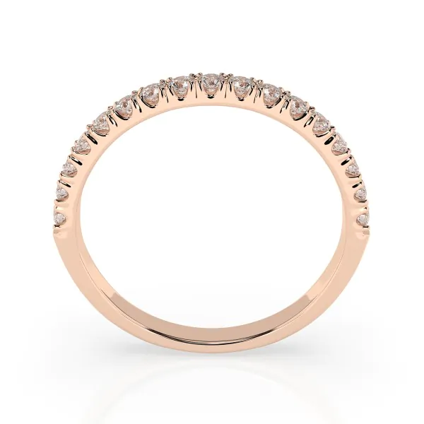 0,34 Karat Diamant Verlobungsring mit 17 Diamanten, Rotgold 585 / 14K