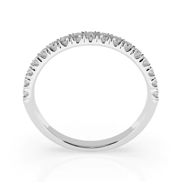 0,34 Karat Diamant Memoire ring mit 17 Diamanten, Weißgold 585 / 14K