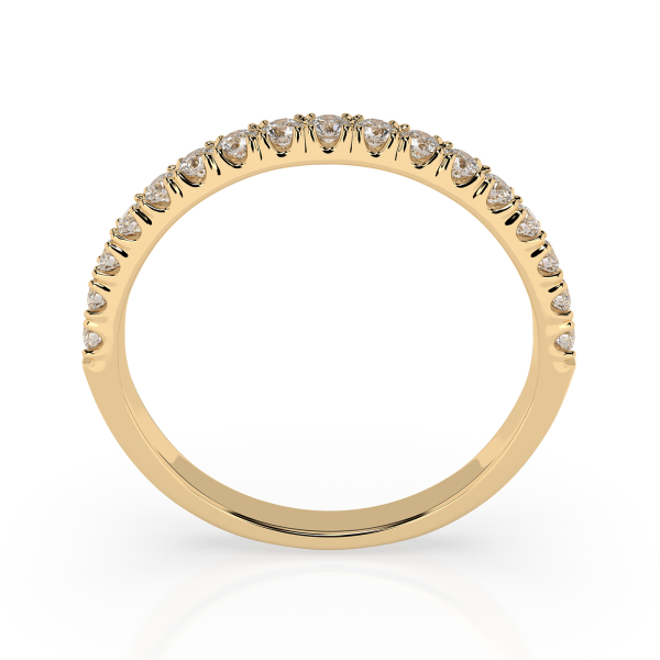 0,34 Karat Diamant Verlobungsring mit 17 Diamanten, Gelbgold 585 / 14K, Weite 52 mm, Gewicht ca. 1.4 g.