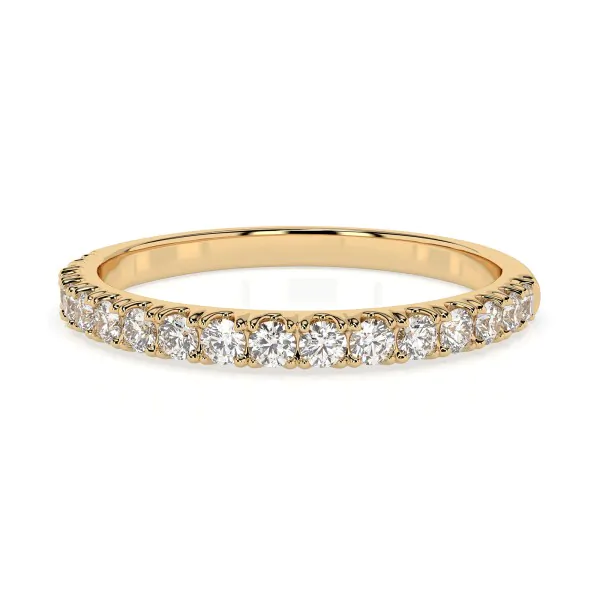 0,34 Karat Diamant Verlobungsring mit 17 Diamanten, Gelbgold 585 / 14K