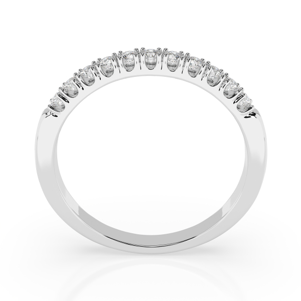 0,22 Karat Diamant Verlobungsring mit 11 Diamanten, Weißgold 585 / 14K, Weite 56 mm, Gewicht ca. 2.0 g.
