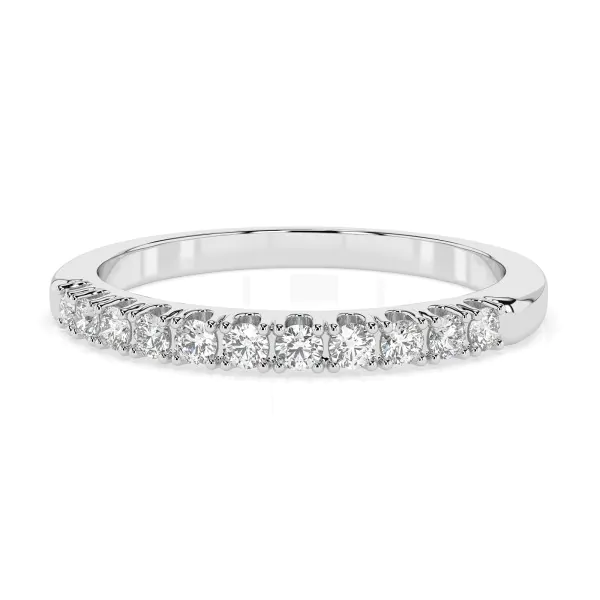 0,22 Karat Diamant Verlobungsring mit 11 Diamanten, Weißgold 585 / 14K
