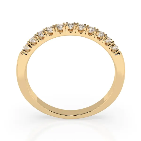 0,22 Karat Diamant Verlobungsring mit 11 Diamanten, Gelbgold 585 / 14K