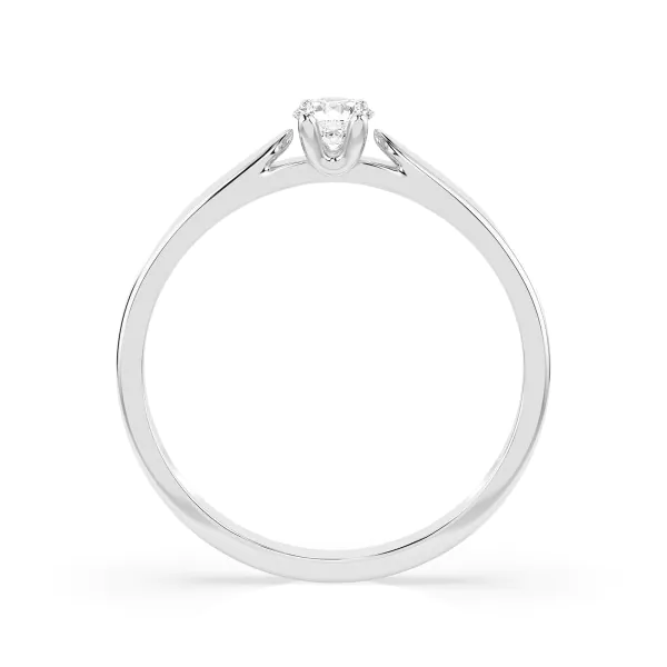 0,15 Karat Diamant Verlobungsring mit 1 Diamanten, Weißgold 585 / 14K