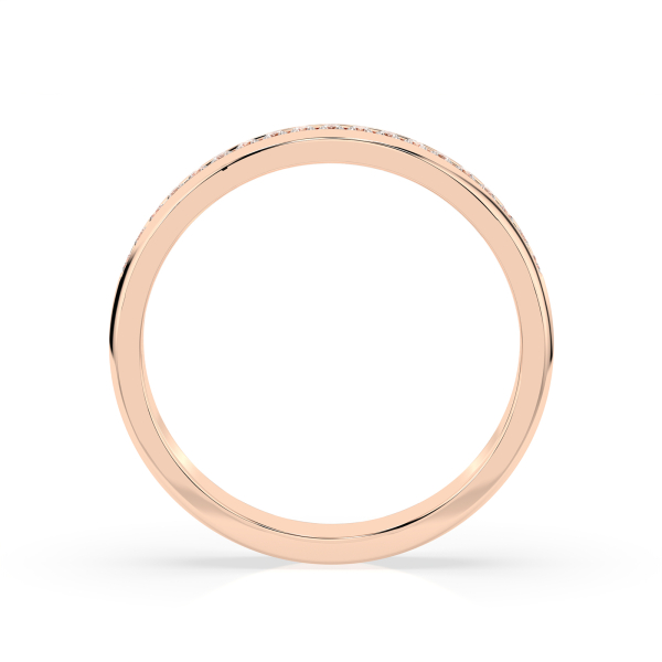 0,15 Karat Diamant Verlobungsring mit 19 Diamanten, Rotgold 585 / 14K, Weite 68 mm, Gewicht ca. 2.8 g.