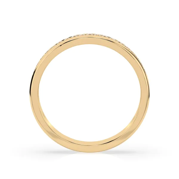 0,15 Karat Diamant Verlobungsring mit 19 Diamanten, Gelbgold 585 / 14K