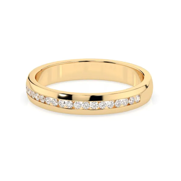 0,15 Karat Diamant Verlobungsring mit 19 Diamanten, Gelbgold 585 / 14K