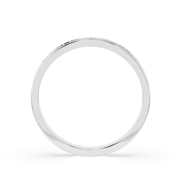 0,11 Karat Diamant Verlobungsring mit 13 Diamanten, Weißgold 585 / 14K, Weite 59 mm, Gewicht ca. 1.9 g.