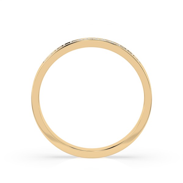 0,11 Karat Diamant Verlobungsring mit 13 Diamanten, Gelbgold 585 / 14K, Weite 65 mm, Gewicht ca. 1.9 g.