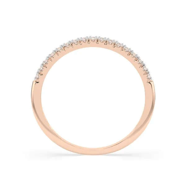 0,14 Karat Diamant Verlobungsring mit 17 Diamanten, Rotgold 585 / 14K