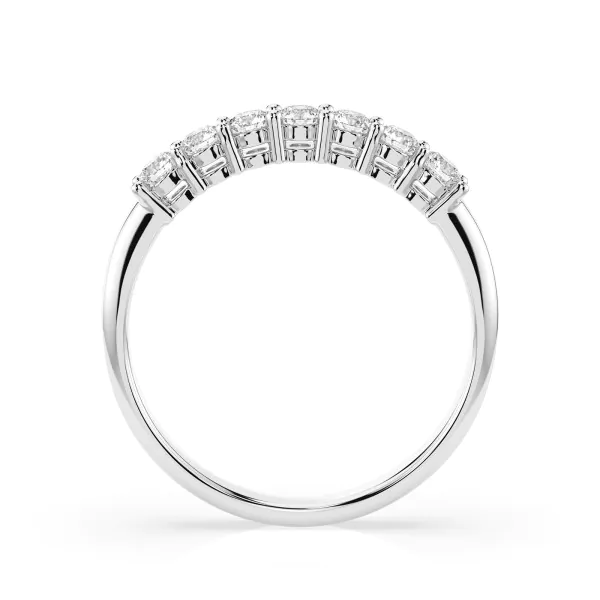 0,42 Karat Diamant Verlobungsring mit 7 Diamanten, Weißgold 585 / 14K