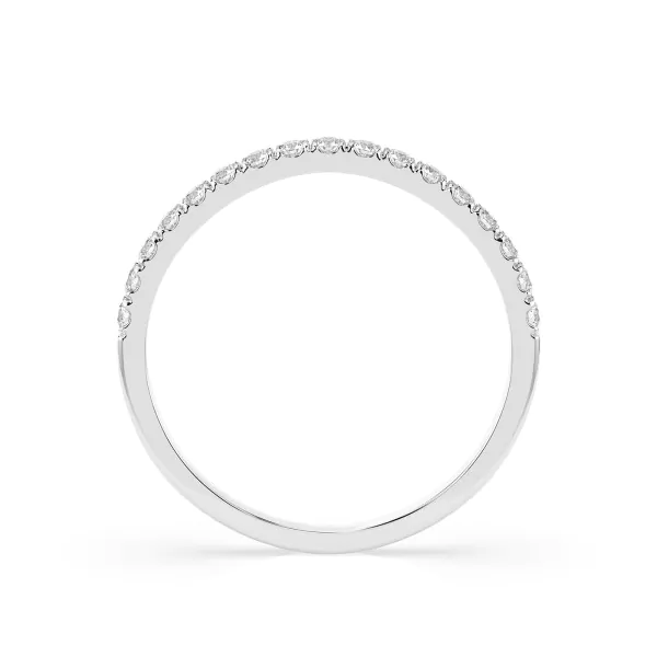 0,26 Karat Diamant Memoire ring mit 17 Diamanten, Weißgold 585 / 14K