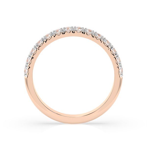 0,42 Karat Diamant Verlobungsring mit 14 Diamanten, Rotgold 585 / 14K, Weite 55 mm, Gewicht ca. 2.1 g.