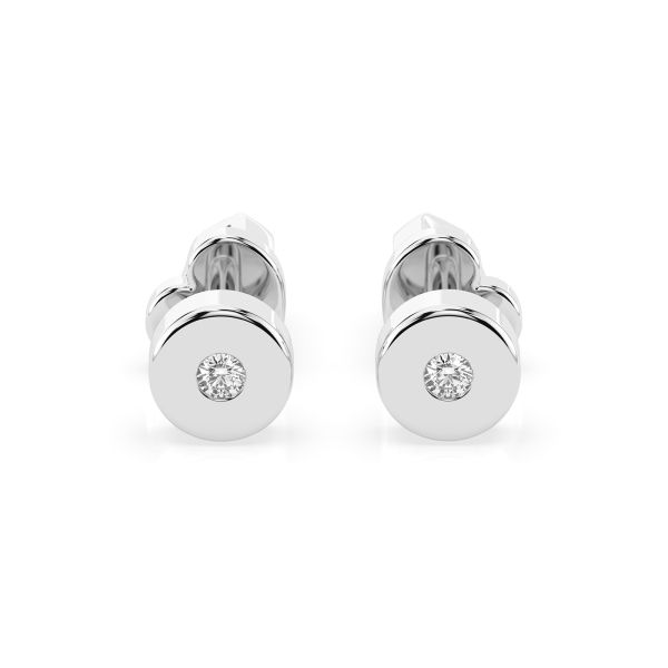 0,04 Karat Diamantohrstecker, Weißgold 585 / 14K