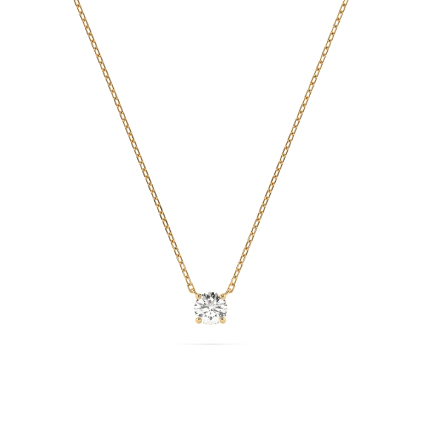 Diamantanhänger in 0,15 Karat, Gelbgold 585 / 14 Karat, mit einer 585ger Goldkette in 45 cm lang, Gewicht ca. 1,5 g.