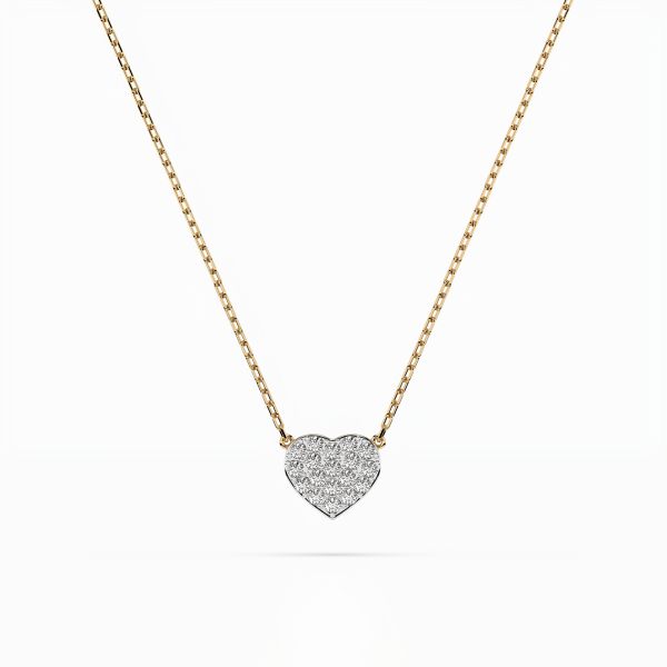Diamantanhänger in 0,09 Karat, Gelbgold 585 / 14 Karat, mit einer 585ger Goldkette, Gewicht ca. 1,2 g.