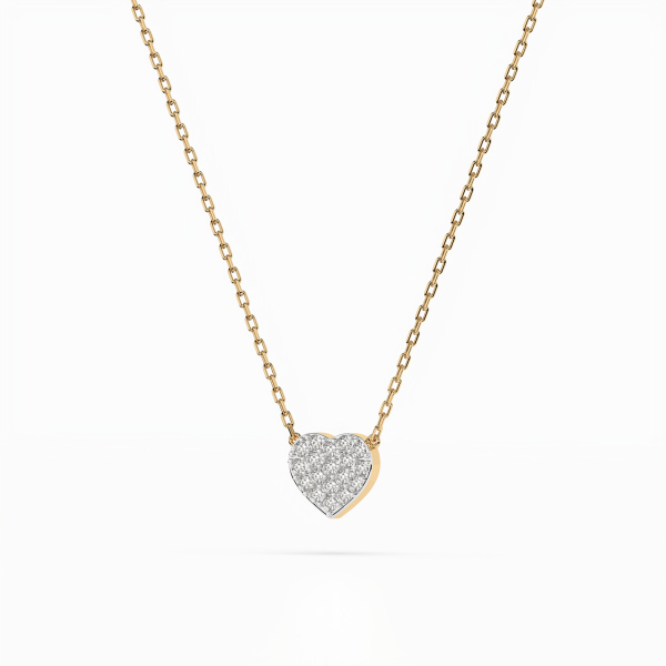 Diamantanhänger in 0,09 Karat, Gelbgold 585 / 14 Karat, mit einer 585ger Goldkette, Gewicht ca. 1,2 g.