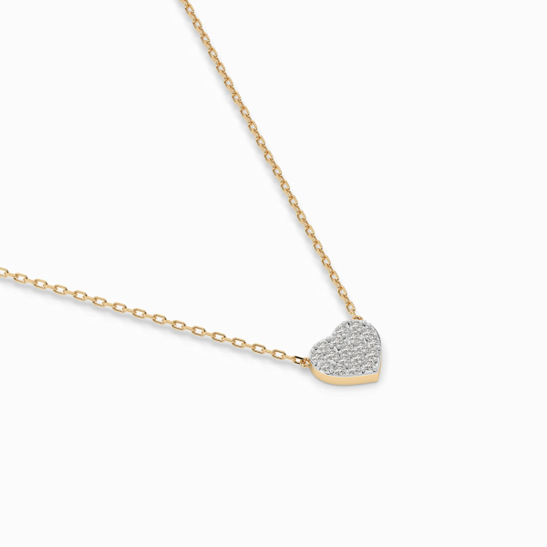 Diamantanhänger in 0,09 Karat, Gelbgold 585 / 14 Karat, mit einer 585ger Goldkette, Gewicht ca. 1,2 g.