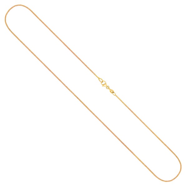 Goldkette als Panzerkette in Gelbgold 333 / 8K, 36 cm lang, 0.8 mm breit, Gewicht ca. 0.9 g.