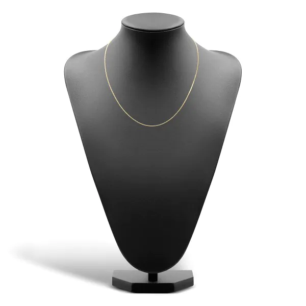 Goldkette als Bingokette in Gelbgold 375 / 9K, 45 cm lang, 1,1 mm breit, Gewicht ca. 3.1 g.