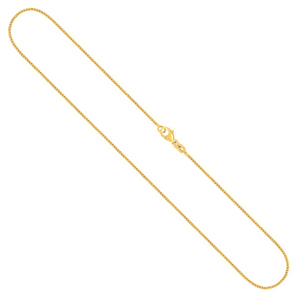 Goldkette als Bingokette in Gelbgold 333 / 8K, 42 cm lang, 1,1 mm breit, Gewicht ca. 2.7 g.