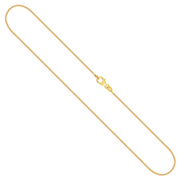 Goldkette als Tondakette in Gelbgold 375 / 9K, 36 cm lang, 0,8 mm breit, Gewicht ca. 2.2 g.