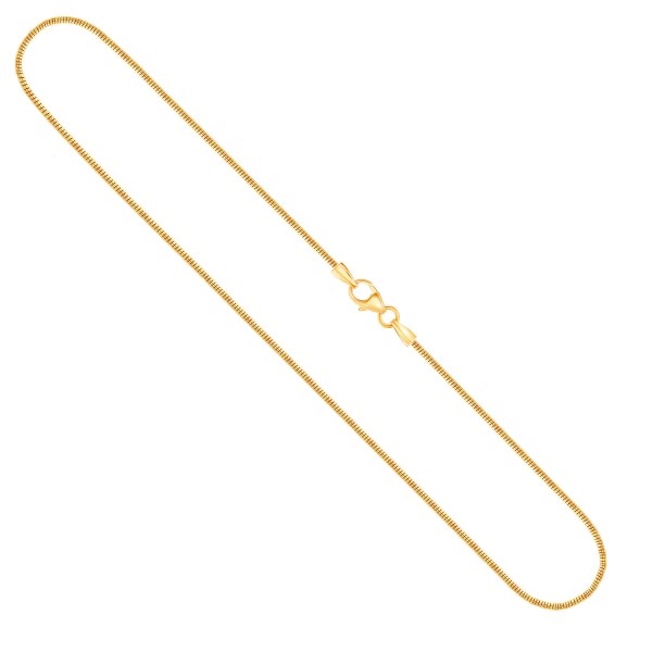 Goldkette als Tondakette in Gelbgold 585 / 14K, 42 cm lang, 1,8 mm breit, Gewicht ca. 7.8 g.