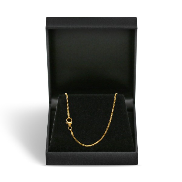 Goldkette als Bingokette in Gelbgold 333 / 8K, 42 cm lang, 1,3 mm breit, Gewicht ca. 3.6 g.