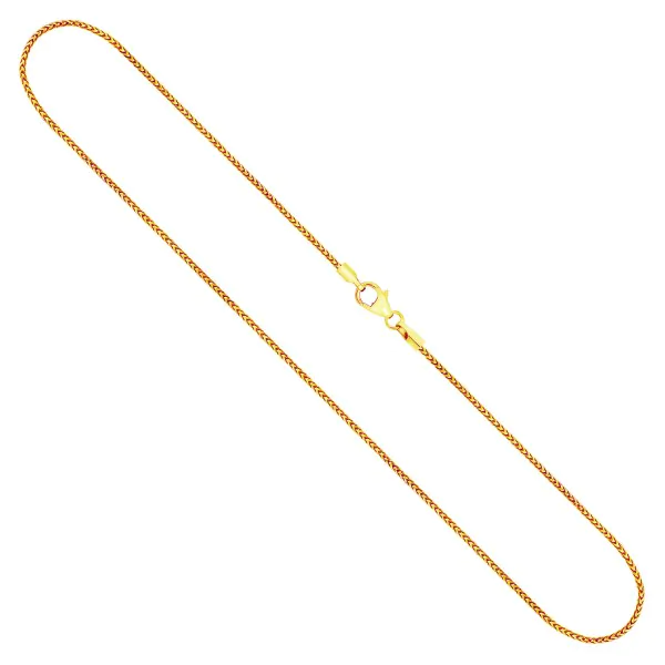 Goldkette als Bingokette in Gelbgold 333 / 8K, 45 cm lang, 1,3 mm breit, Gewicht ca. 3.8 g.