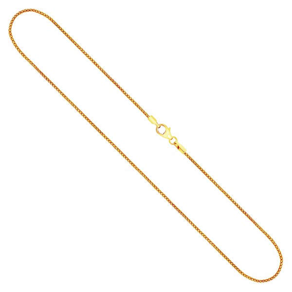 Goldkette als Bingokette in Gelbgold 750 / 18K, 60 cm lang, 1,3 mm breit, Gewicht ca. 7.6 g.