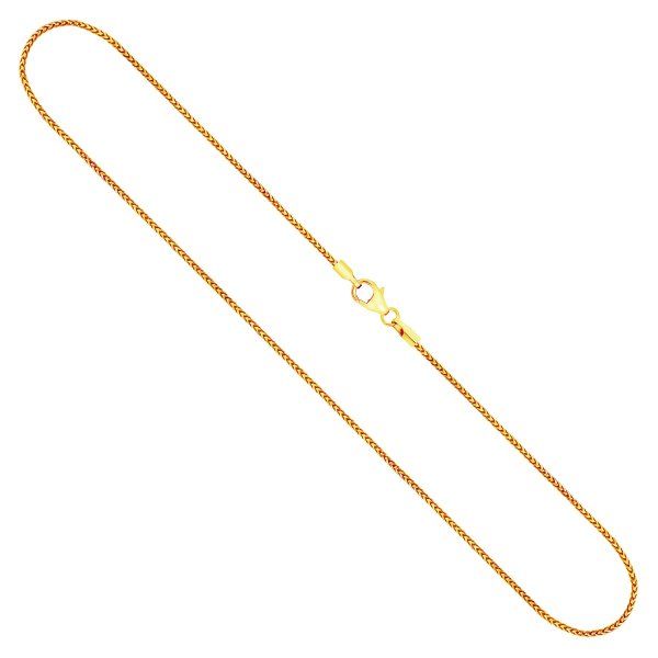 Goldkette als Bingokette in Gelbgold 333 / 8K, 50 cm lang, 1,3 mm breit, Gewicht ca. 4.2 g.