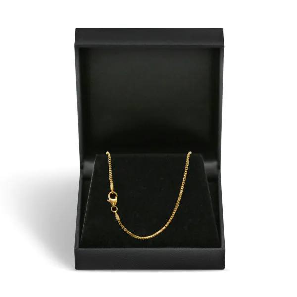 Goldkette als Bingokette in Gelbgold 333 / 8K, 50 cm lang, 1,3 mm breit, Gewicht ca. 4.2 g.
