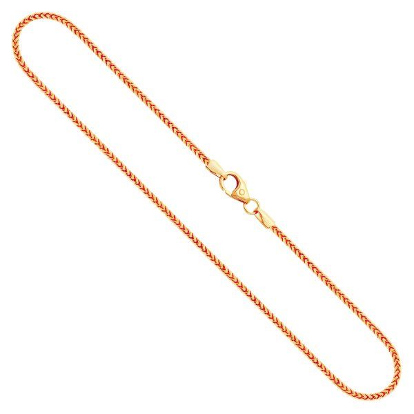 Goldkette als Bingokette in Gelbgold 585 / 14K, 40 cm lang, 1,5 mm breit, Gewicht ca. 6.2 g.